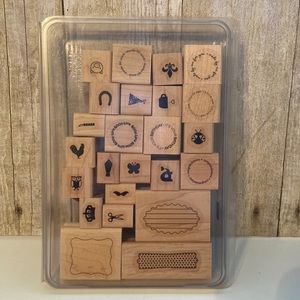 StampinUp wood block stamp set A Fitting Occasion